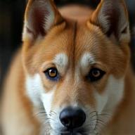Priya with Akita